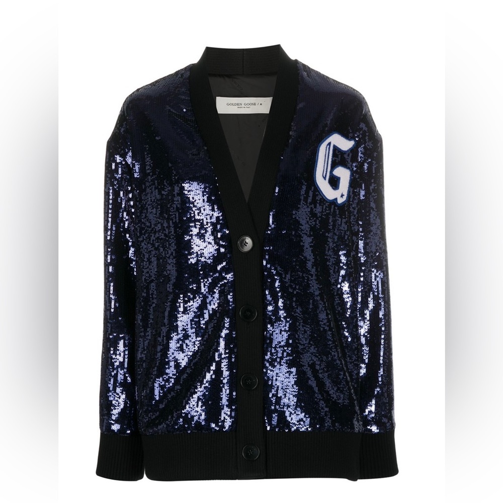 GOLDEN GOOSE Sequin wool cardigan